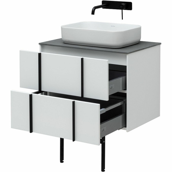 Тумба под раковину Allen Brau Reality 70 1.32004.WM подвесная Белая матовая Тумба под раковину Allen Brau Reality 70 1.32004.WM подвесная Белая матовая