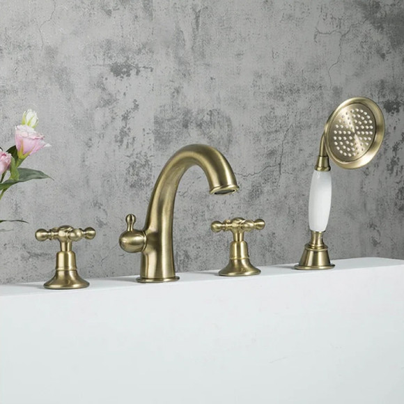 Смеситель на борт ванны Gappo G89-4 G1189-4 Бронза Смеситель на борт ванны Gappo G89-4 G1189-4 Бронза