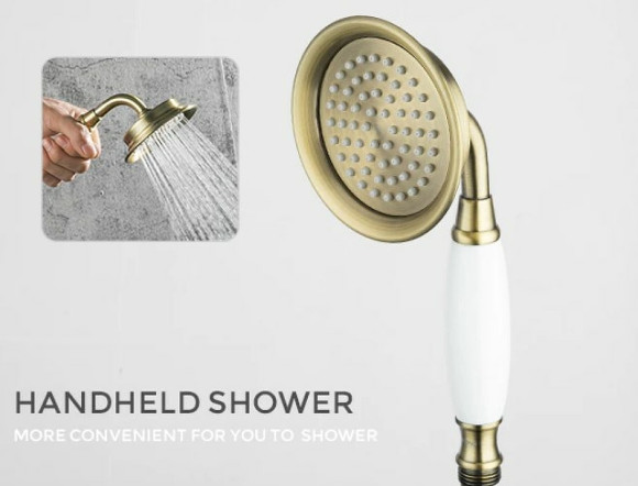 Смеситель на борт ванны Gappo G89-4 G1189-4 Бронза Смеситель на борт ванны Gappo G89-4 G1189-4 Бронза