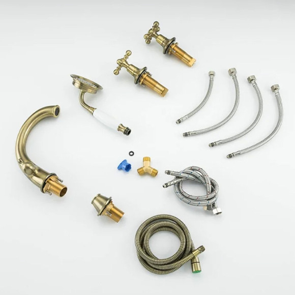 Смеситель на борт ванны Gappo G89-4 G1189-4 Бронза Смеситель на борт ванны Gappo G89-4 G1189-4 Бронза