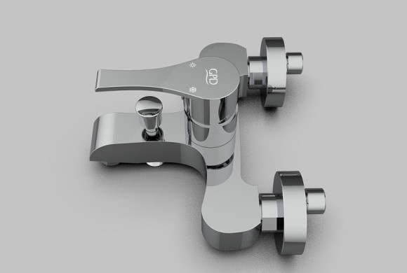 Смеситель для ванны GPD Atros MBB65 Хром