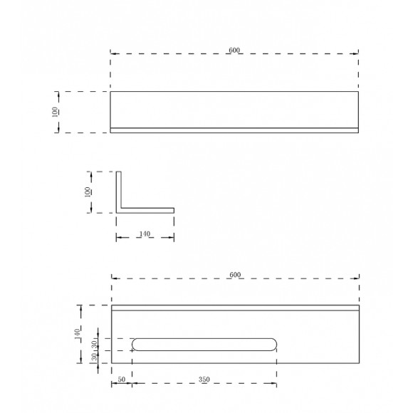 Полка из искусственного камня Abber Stein AS1655 с полотенцедержателем Белая Полка из искусственного камня Abber Stein AS1655 с полотенцедержателем Белая