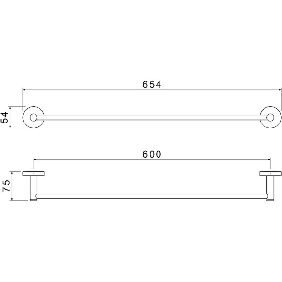 Полотенцедержатель Aquatek Европа AQ4114CR Хром