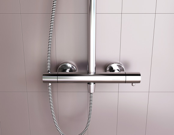 Душевая система Damixa Option DX218092000 с термостатом Хром