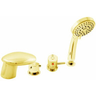 Смеситель на борт ванны Rav Slezak Dunaj Termostat DT271.5PZ с термостатом Золото