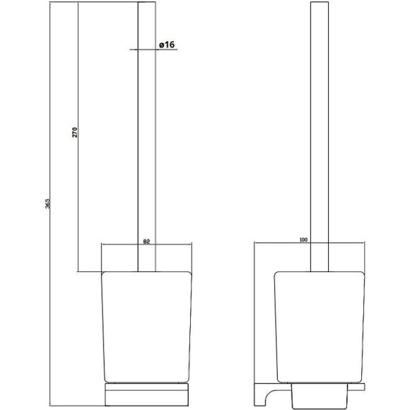 Ершик для унитаза Rav Slezak Nil NLA0500MG Сатин Ершик для унитаза Rav Slezak Nil NLA0500MG Сатин
