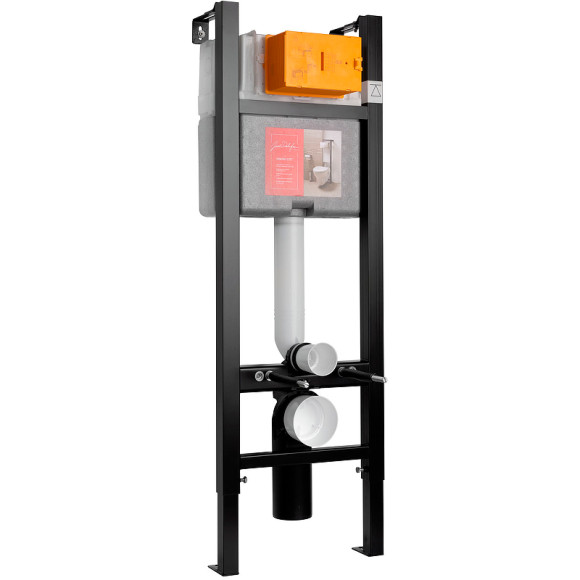 Комплект унитаза с инсталляцией Jacob Delafon Elite E21755RU-00 с сиденьем Микролифт и Белой клавишей смыва Комплект унитаза с инсталляцией Jacob Delafon Elite E21755RU-00 с сиденьем Микролифт и Белой клавишей смыва