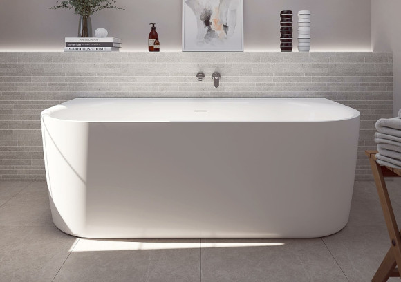 Акриловая ванна Cezares Metauro 180x80 METAURO-INT-Wall-180-80-60-W-MATT Белая матовая без гидромассажа