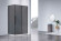 Душевой уголок Vincea Slim-N 110x90 VSR-4SN9011CGB профиль Черный стекло тонированное