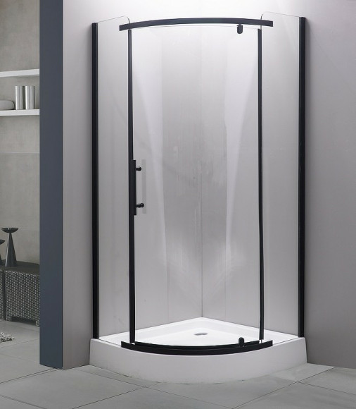 Душевой уголок Esbano ESD-7025B 100x100 ESUGD7025B профиль Черный матовый стекло прозрачное