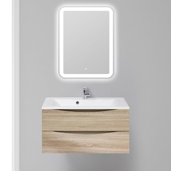 Тумба под раковину BelBagno Marino 90 MARINO-900-2C-SO-WO-P подвесная Rovere Bianco