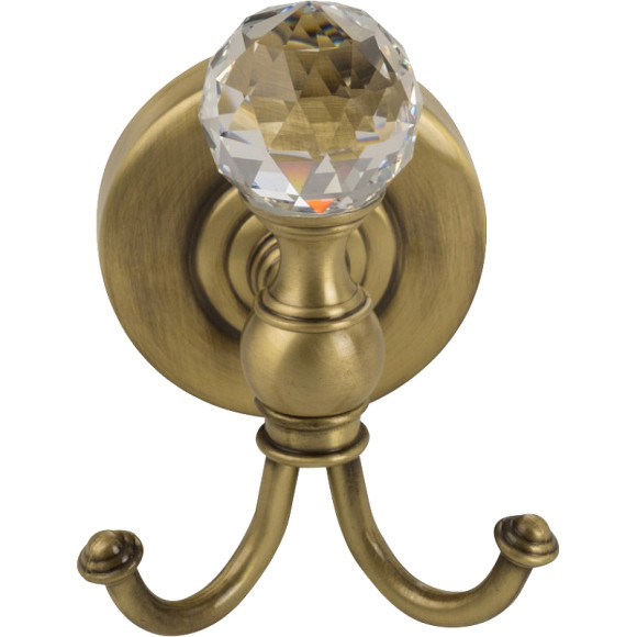 Двойной крючок Migliore Amerida 16563 Бронза с кристаллом Swarovski