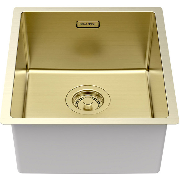 Кухонная мойка Paulmark Lassan 38 Uni LA38-LG Светлое золото Кухонная мойка Paulmark Lassan 38 Uni LA38-LG Светлое золото
