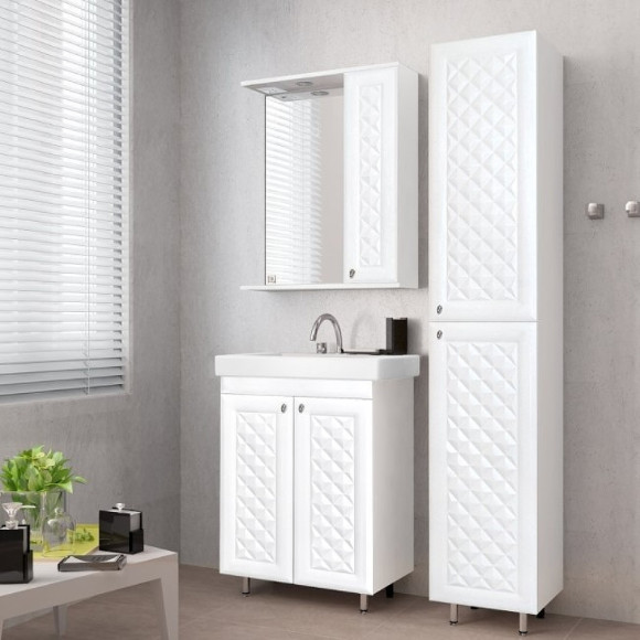 Тумба под раковину Style Line Канна 60 Люкс ЛС-00000726 Белый глянец Тумба под раковину Style Line Канна 60 Люкс ЛС-00000726 Белый глянец