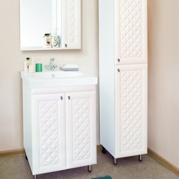 Тумба под раковину Style Line Канна 60 Люкс ЛС-00000726 Белый глянец Тумба под раковину Style Line Канна 60 Люкс ЛС-00000726 Белый глянец