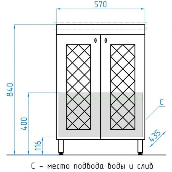 Тумба под раковину Style Line Канна 60 Люкс ЛС-00000726 Белый глянец Тумба под раковину Style Line Канна 60 Люкс ЛС-00000726 Белый глянец