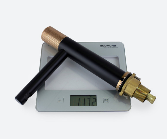 Смеситель для раковины Bronze de Luxe Avantgarde 2010MH Черный Розовое золото