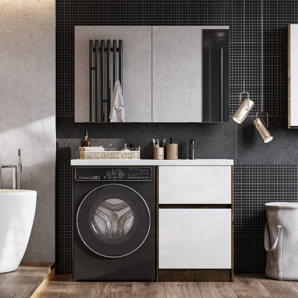 Тумба под раковину Aquaton Лондри 120 1A266901LHDR0 Дуб Рустикальный без фасада