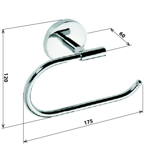 Держатель туалетной бумаги Bemeta Alfa 102414012 Хром