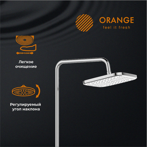 Душевая система Orange T02S4-912cr Хром Душевая система Orange T02S4-912cr Хром