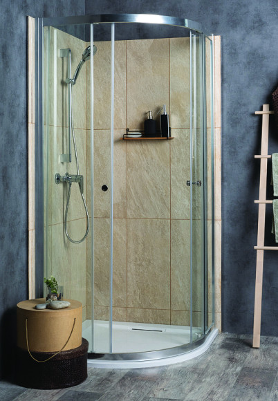 Душевой уголок Jacob Delafon Serenity 90x90 E14R90-GA профиль Хром стекло прозрачное