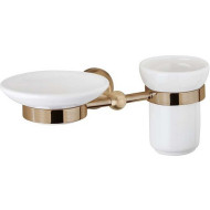 Стакан для зубных щеток с мыльницей Cezares APHRODITE-STTS-02 Бронза