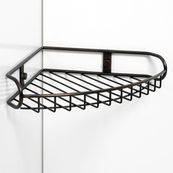 Полка корзина WasserKRAFT Isar K-1711 угловая Темная бронза Полка корзина WasserKRAFT Isar K-1711 угловая Темная бронза