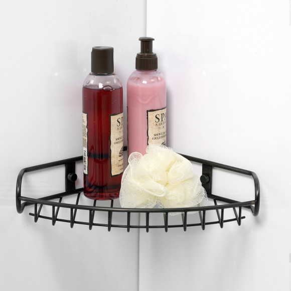 Полка корзина WasserKRAFT Isar K-1711 угловая Темная бронза Полка корзина WasserKRAFT Isar K-1711 угловая Темная бронза