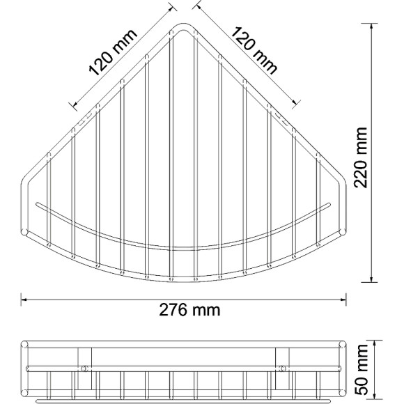 Полка корзина WasserKRAFT Isar K-1711 угловая Темная бронза Полка корзина WasserKRAFT Isar K-1711 угловая Темная бронза
