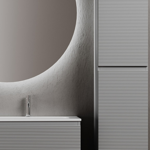 Тумба под раковину Sancos Folk 100 R FL100RES подвесная Ergraut soft