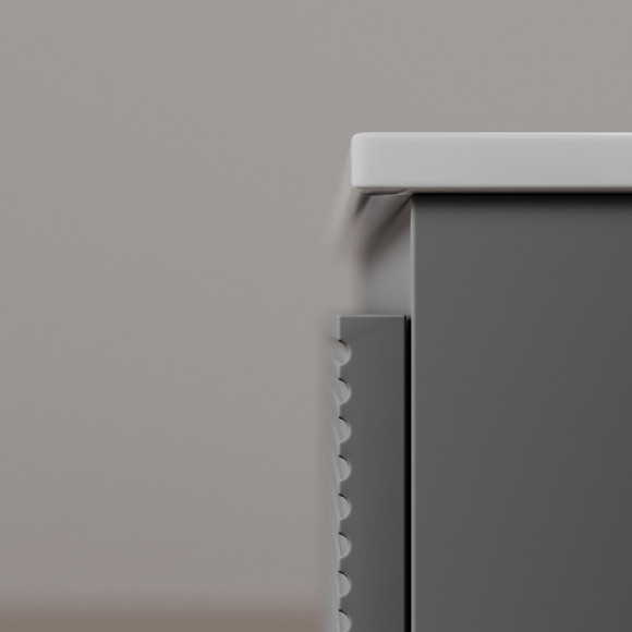 Тумба под раковину Sancos Folk 100 R FL100RES подвесная Ergraut soft