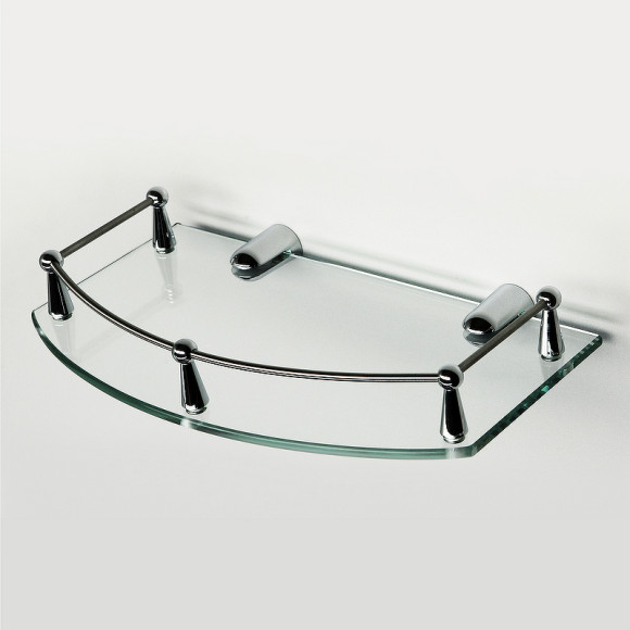 Стеклянная полка WasserKRAFT K-588 Хром Стеклянная полка WasserKRAFT K-588 Хром