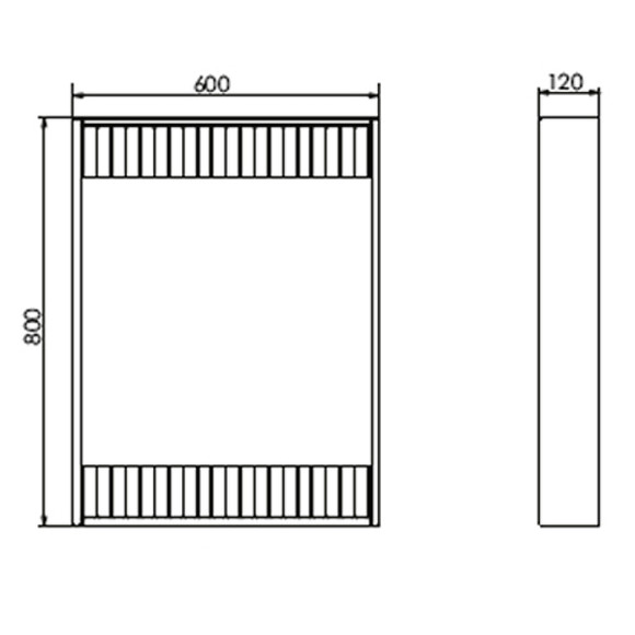 Зеркало Comforty 60 00-00001278 с подсветкой Белое с бесконтактным выключателем Зеркало Comforty 60 00-00001278 с подсветкой Белое с бесконтактным выключателем