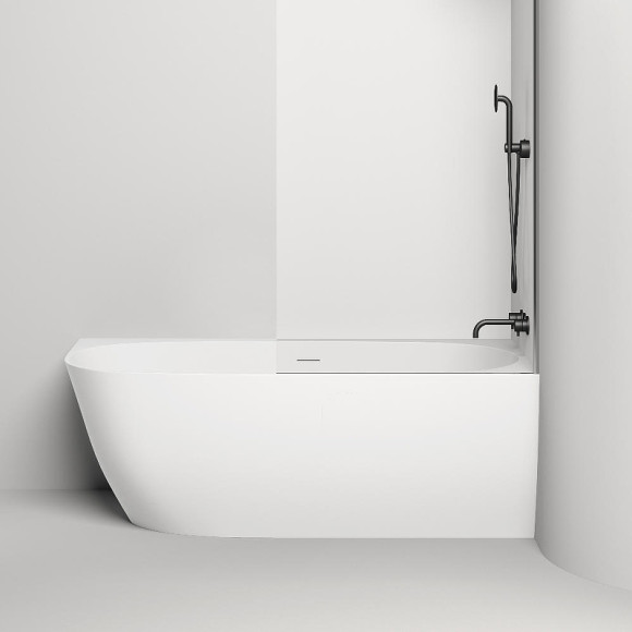 Ванна из искусственного камня Salini Sofia Corner Right 170х85 102524M Белая матовая