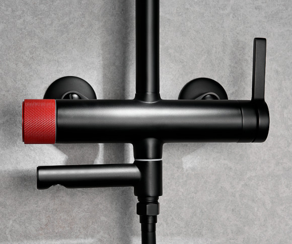 Душевая система Bronze de Luxe Avantgarde 2039RH Черная Красная Душевая система Bronze de Luxe Avantgarde 2039RH Черная Красная