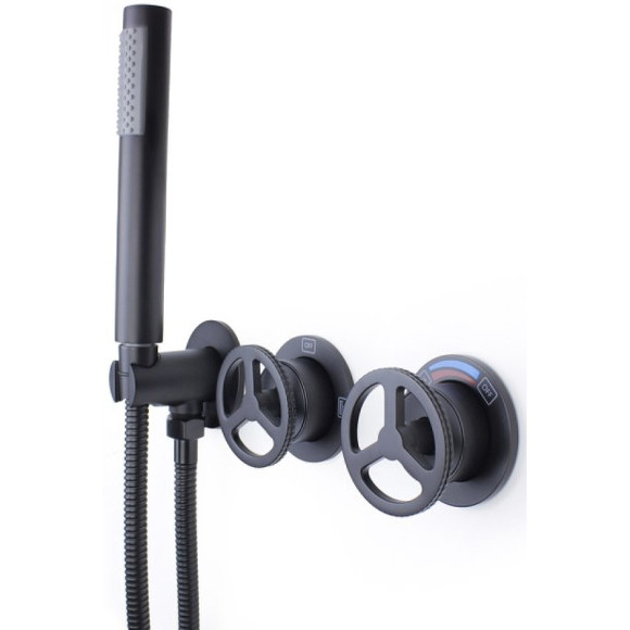 Душевая система Bronze de Luxe Liberty 5011B-P Черная матовая