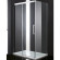 Душевой уголок Cezares Premier-Soft AH-1 130x90 IV профиль Хром стекло прозрачное