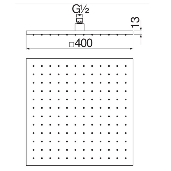 Верхний душ Nobili AD139/110CR Хром
