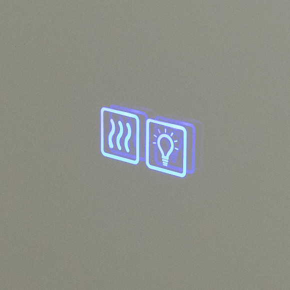 Зеркало Cezares Interni 100 CZR-SPC-INT-1000-900-LED-TCH-WARM-TIT с подсветкой Титан с сенсорным выключателем и подогревом