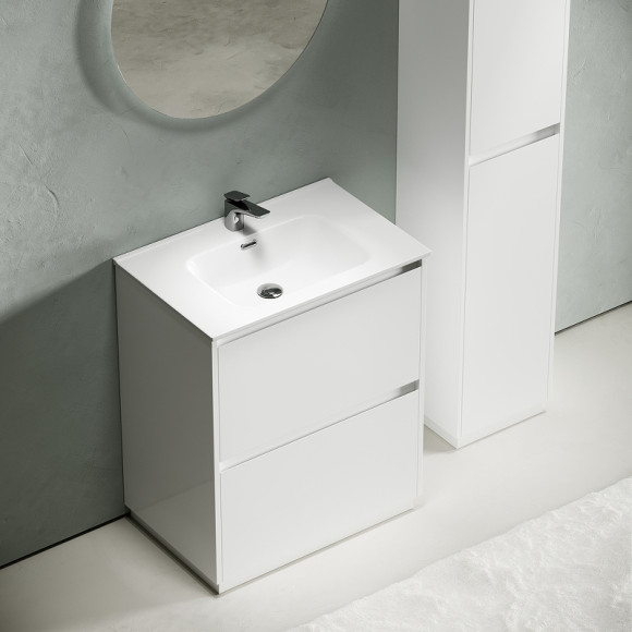 Тумба под раковину Sancos Libra Floor 70 LB70FW Белый глянец Тумба под раковину Sancos Libra Floor 70 LB70FW Белый глянец