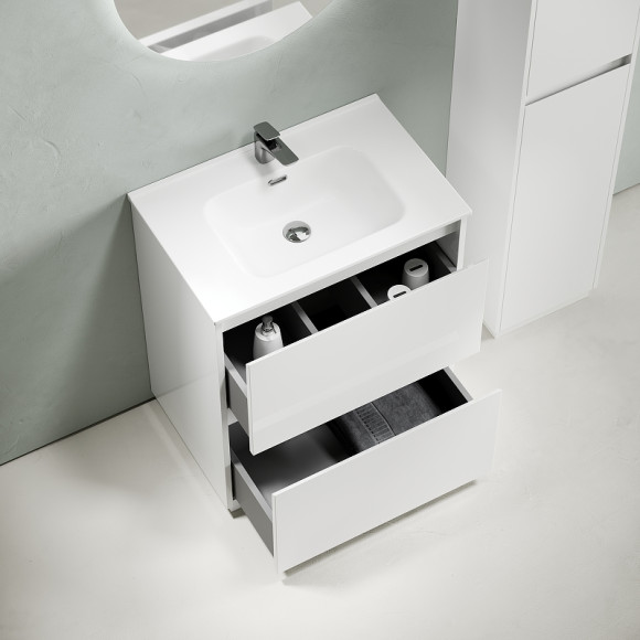 Тумба под раковину Sancos Libra Floor 70 LB70FW Белый глянец Тумба под раковину Sancos Libra Floor 70 LB70FW Белый глянец