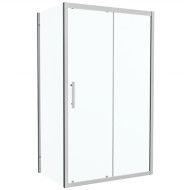 Душевой уголок Bravat Stream 120x80 BS120.3103S профиль Хром стекло прозрачное