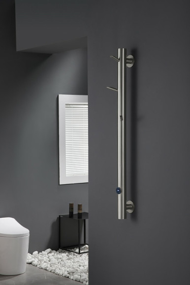 Электрический полотенцесушитель Boheme Uno 724-NB Никель Электрический полотенцесушитель Boheme Uno 724-NB Никель