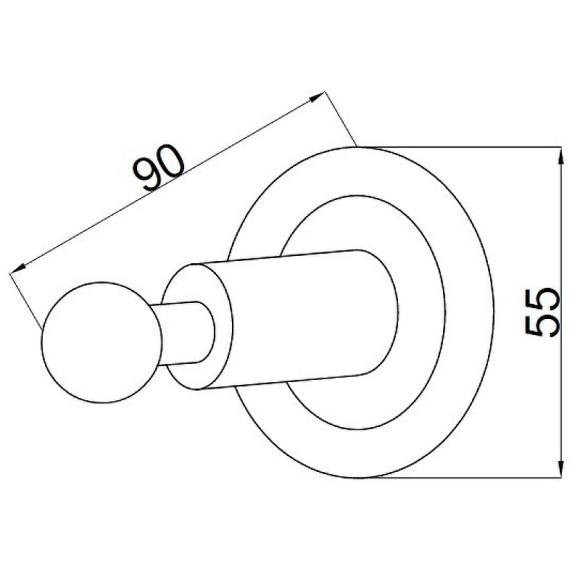 Крючок Boheme Murano 10906-V-CR Хром Фиолетовый Крючок Boheme Murano 10906-V-CR Хром Фиолетовый