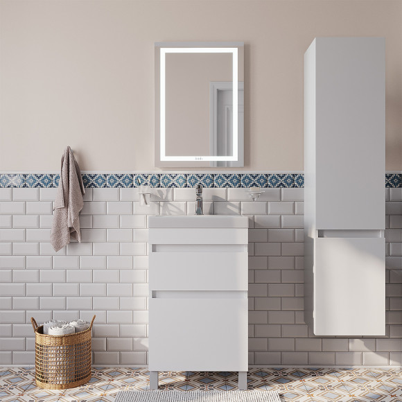 Тумба с раковиной Iddis Zodiac 50 ZOD5CBFi95K Белая