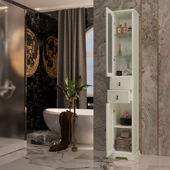 Шкаф пенал Opadiris Риспекто 30 L 00-00005829 Слоновая кость Шкаф пенал Opadiris Риспекто 30 L 00-00005829 Слоновая кость