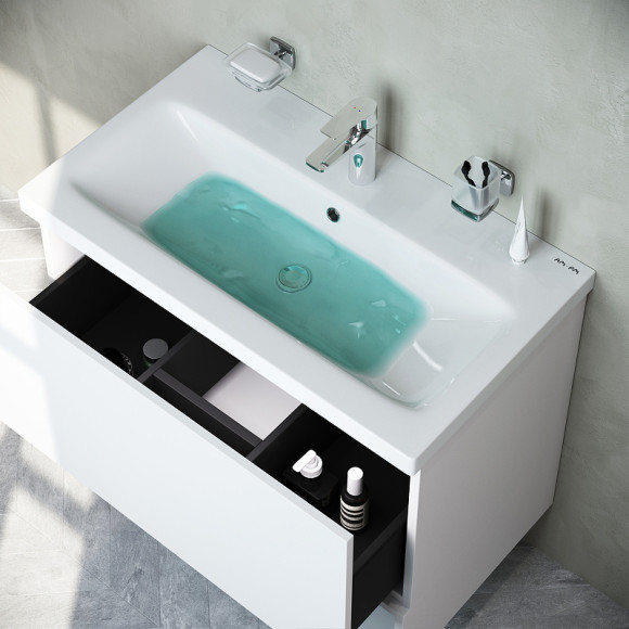 Тумба под раковину AM.PM Gem 75 M90FHX07521WG подвесная Белая Тумба под раковину AM.PM Gem 75 M90FHX07521WG подвесная Белая