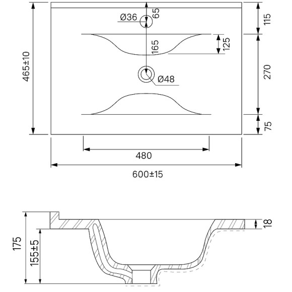 Тумба с раковиной Iddis Oxford 60 OXF60L0I95K Светло-серая Тумба с раковиной Iddis Oxford 60 OXF60L0I95K Светло-серая
