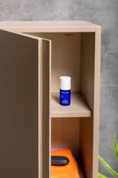 Шкаф пенал Boheme Armadi Art Capolda 35 849-120-LA подвесной Latte