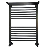 Водяной полотенцесушитель Ника Modern ЛМ 3 80x50 с полкой Черный 16 перекладин Водяной полотенцесушитель Ника Modern ЛМ 3 80x50 с полкой Черный 16 перекладин